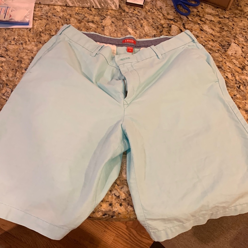 IZOD shorts size 34 light blue